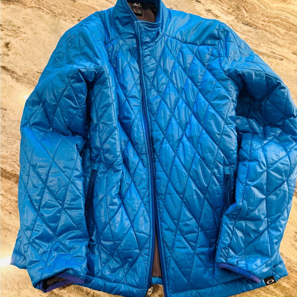Oakley Light Blue Quilted Jacket